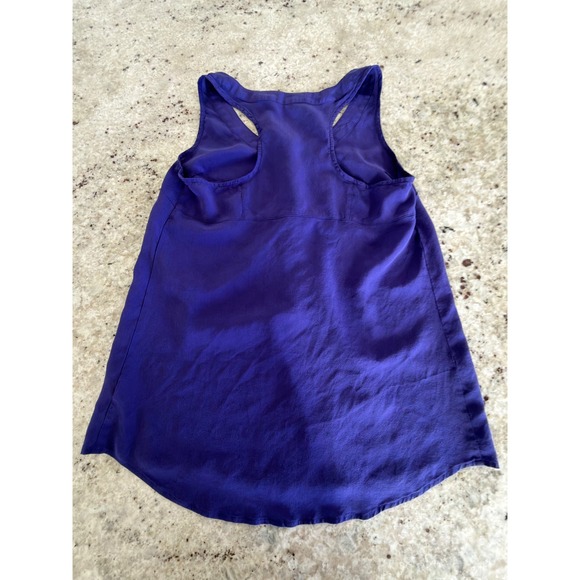 Odille Size 4 Purple Sleeveless Button Front Blouse - Picture 2 of 4